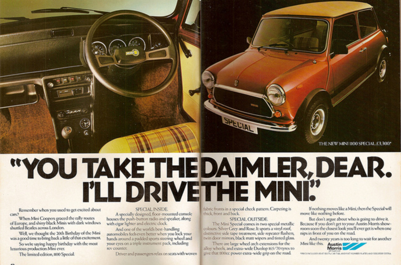 Austin Mini 1100 Special Advet 1979 | Flickr - Photo Sharing!