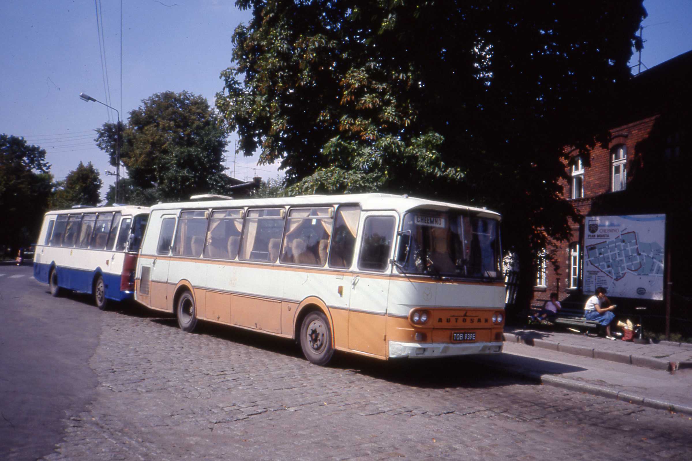 Autosan H9-21 buses in CheÅ‚mno, Poland Aug 1990 | Flickr - Photo ...
