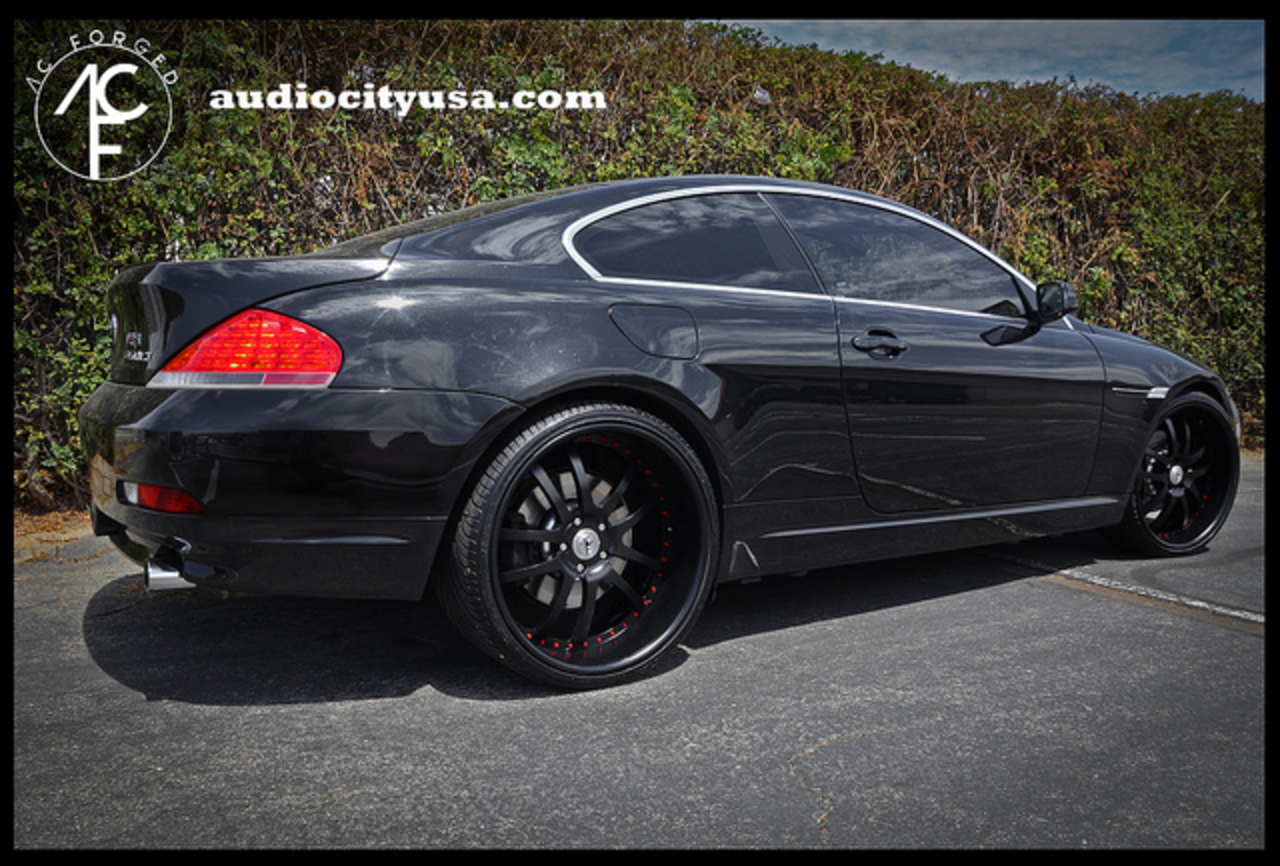AC Forged 312 Matte black RED rivets on BMW 645 | Flickr - Photo ...