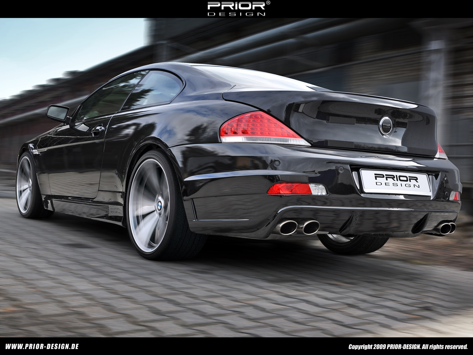 2009 Prior Design BMW 6er - Rear Angle - 1600x1200 - Wallpaper
