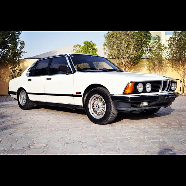 bmw#7serias#745i#turbo#1985#alyehli My BMW 745i Turbo 1985 White ...