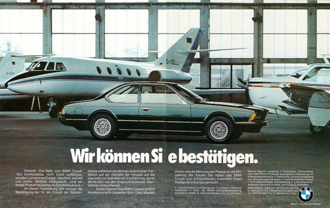 Reklame BMW 6er Coupe E24 (1977) | Flickr - Photo Sharing!