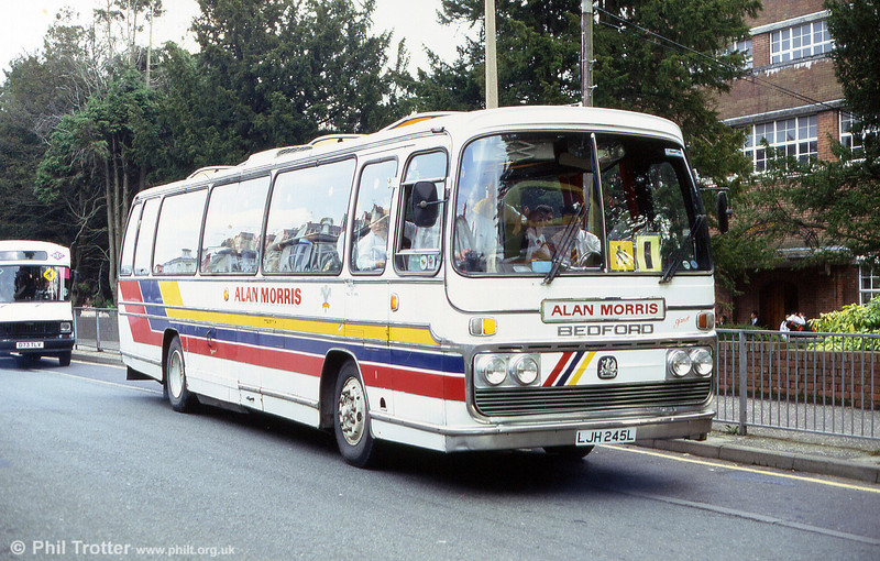 Alan Morris, Swansea had this Bedford YRT/Plaxton C53F registered ...