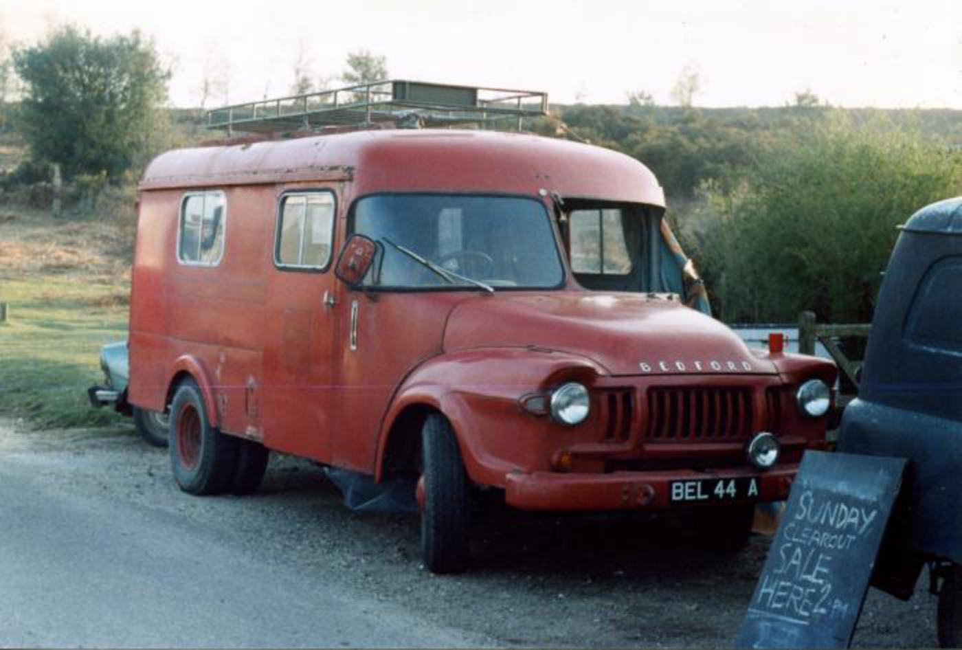 Red J3 Van At Giles's House . 1998 :: Traveller Homes