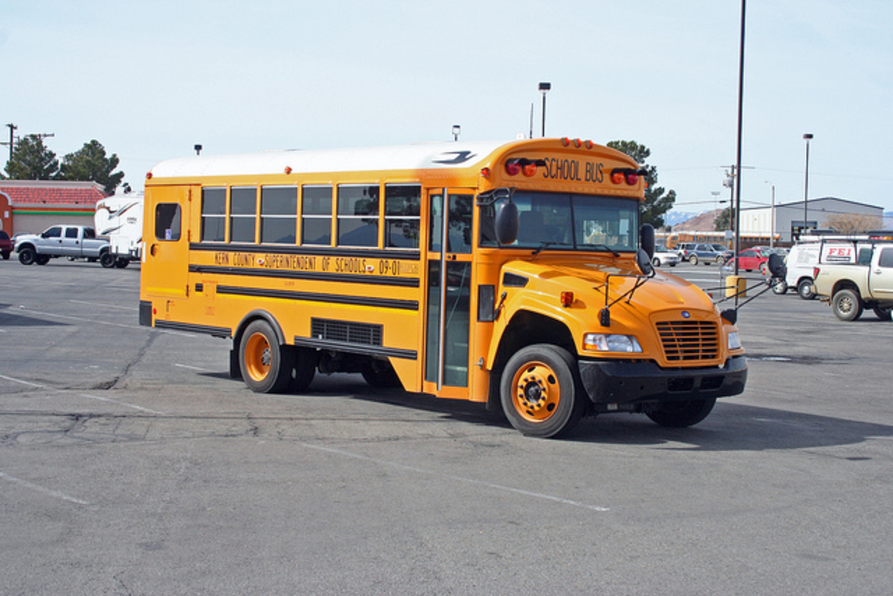 Blue Bird School Bus, Kern County | Flickr - Photo Sharing!