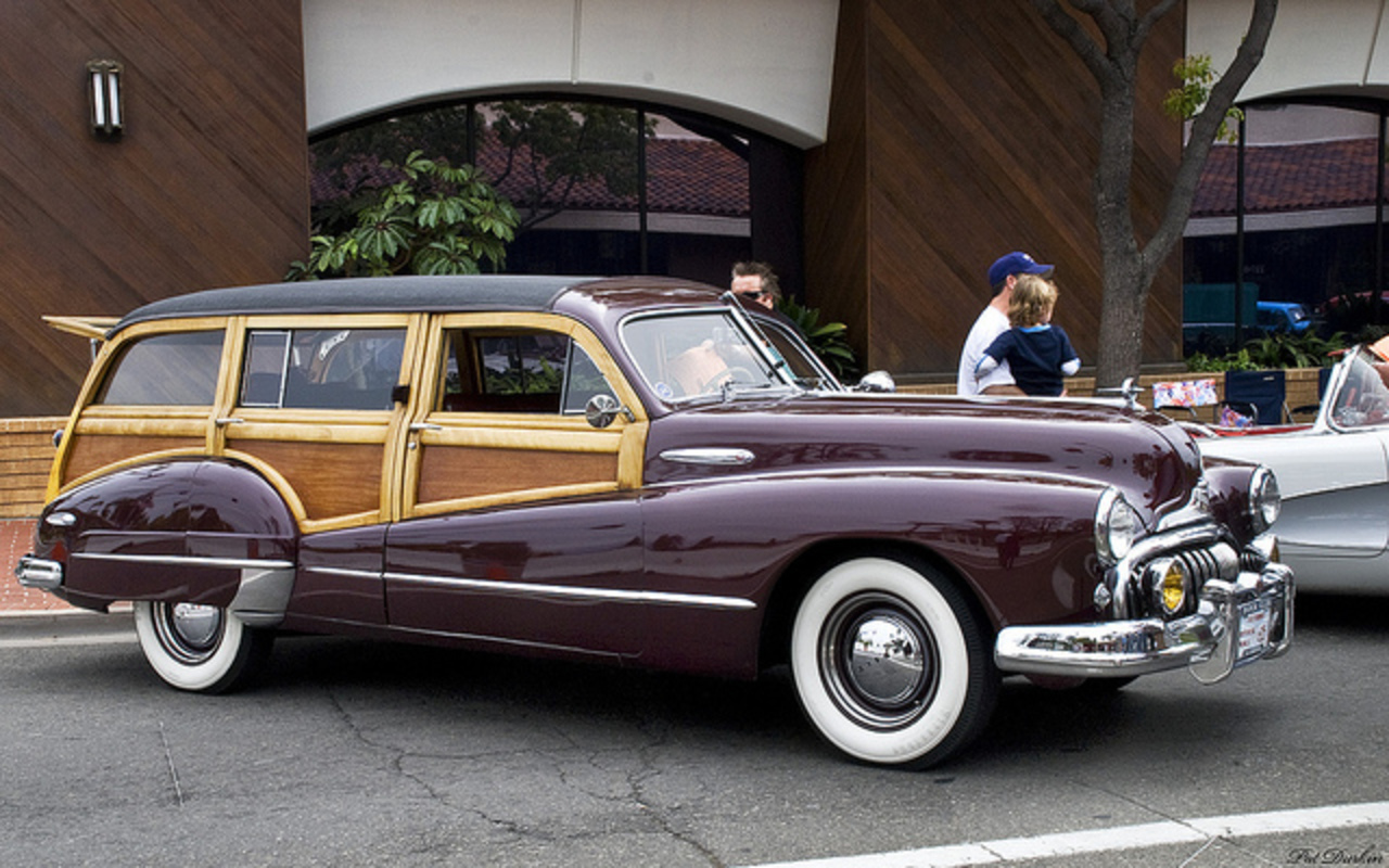 1948 Buick Roadmaster 4d Estate Wagon - maroon - fvr Flickr.