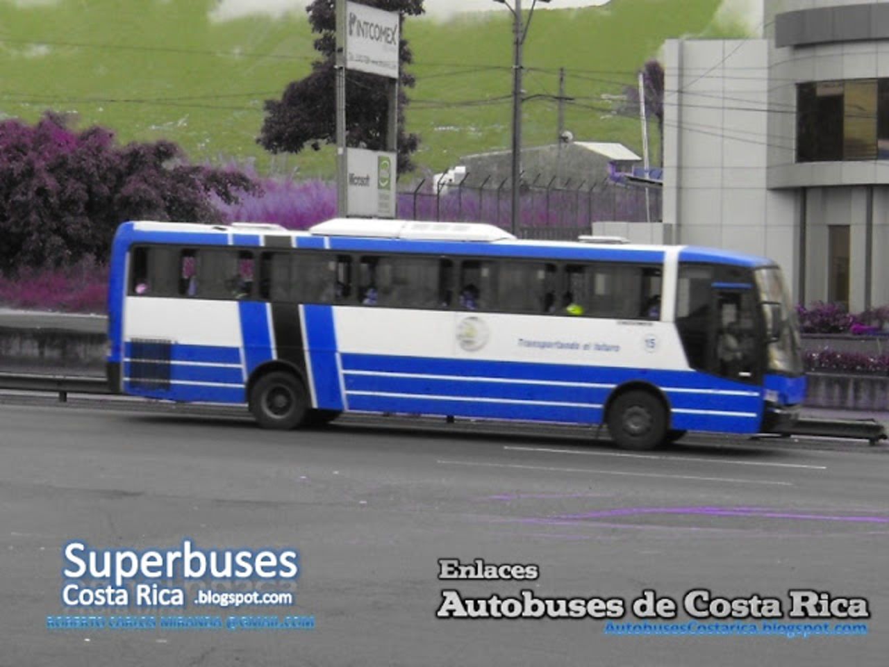 Enlaces Autobuses de Costa Rica: AutobÃºs Volksbus busscar ElBuss340