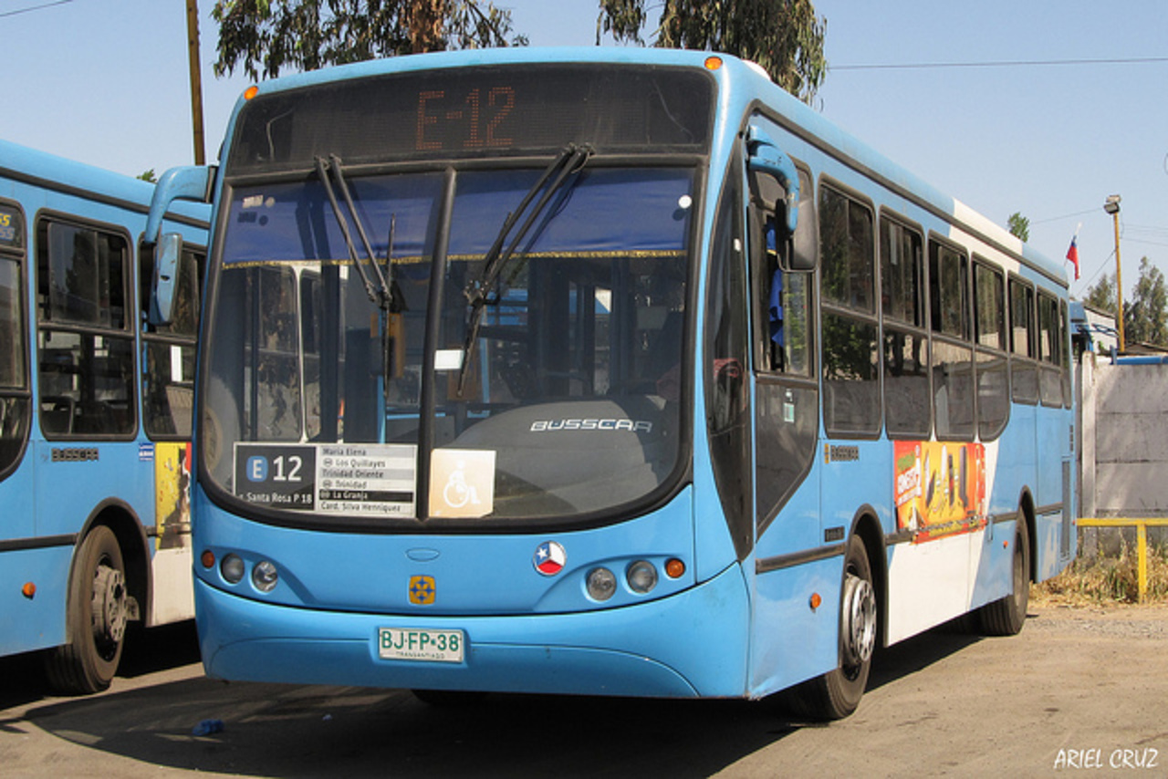 E12 - Transantiago | UniÃ³n del Transporte (Unitran) | Busscar ...
