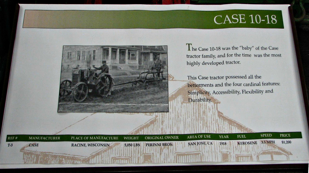 1918 Case 10-18 Kerosene Info - a photo on Flickriver
