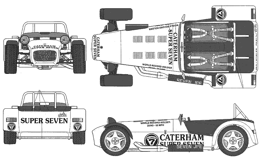 Чертежи caterham 7