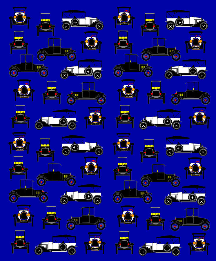 Citroen Type A Tornado And Ford T Digital Art by Asbjorn Lonvig ...