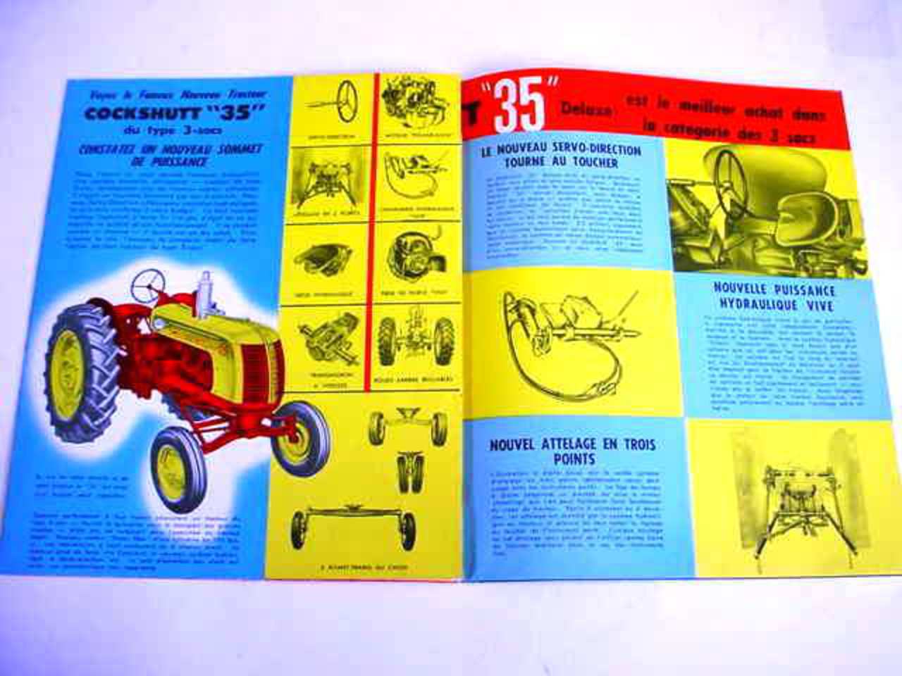 RARE Cockshutt 35 Farm Tractor Brochure in French Good Condition ...