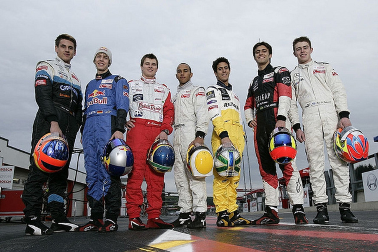 Adrian Sutil (ASM Formule 3, Dallara F305/059), Sebastian Vettel ...
