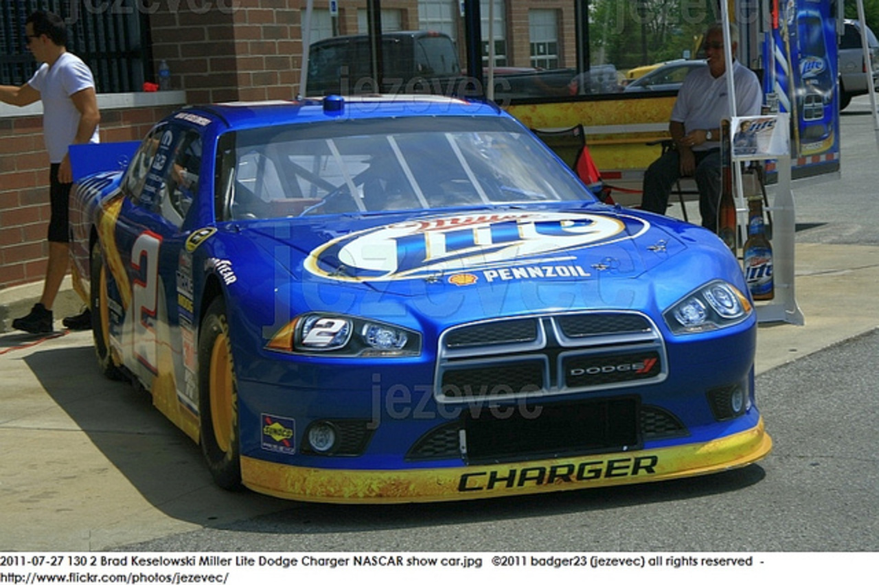 2011-07-27 130 2 Brad Keselowski Miller Lite Dodge Charger NASCAR ...