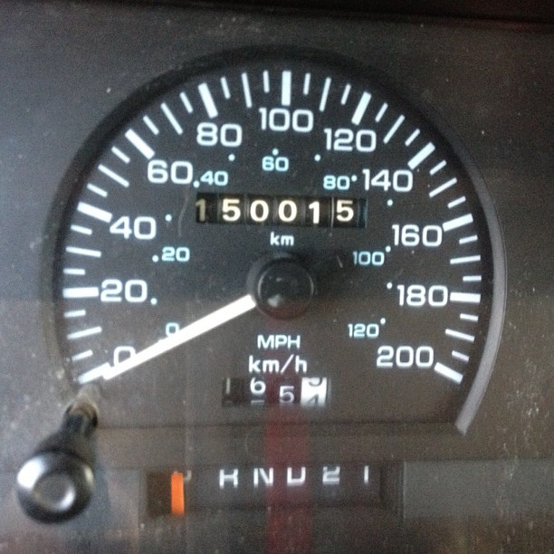 A milestone in the life of my 1991 Dodge Dakota 4X4 pickup truck ...