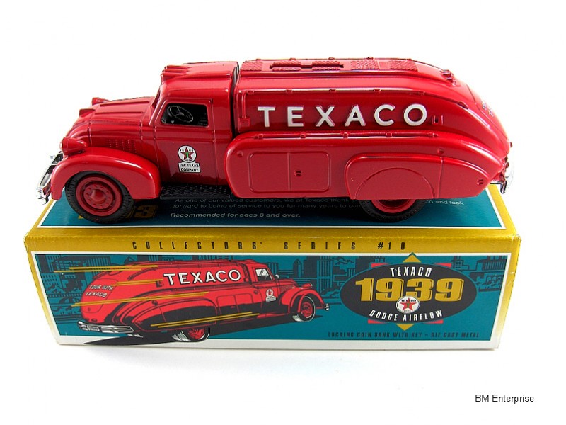 Texaco 1939 Dodge Airflow Tanker Truck Bank Diecast