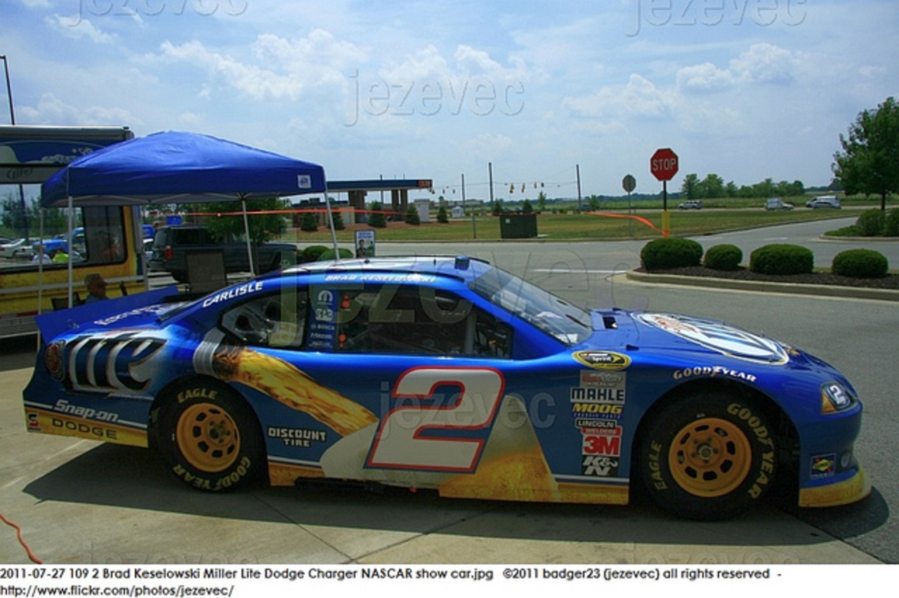 2011-07-27 109 2 Brad Keselowski Miller Lite Dodge Charger NASCAR ...