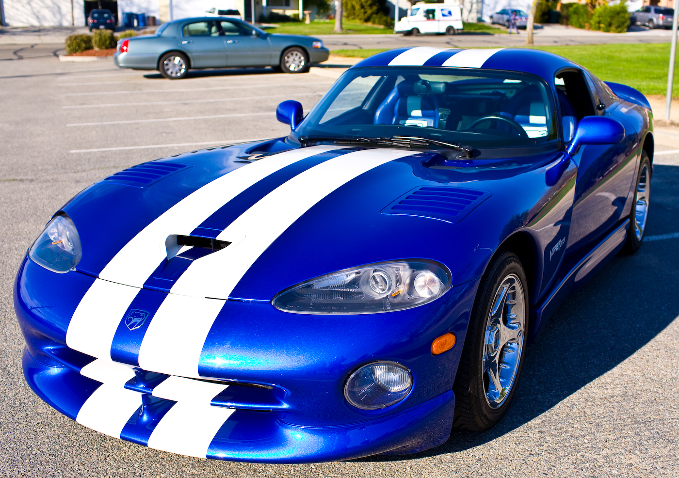Blue and White Stripes 1997 Dodge Viper GTS | Flickr - Photo Sharing!