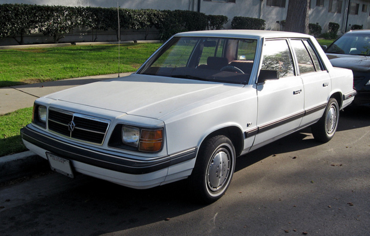 1988 Dodge Aries K sedan front 3q | Flickr - Photo Sharing!
