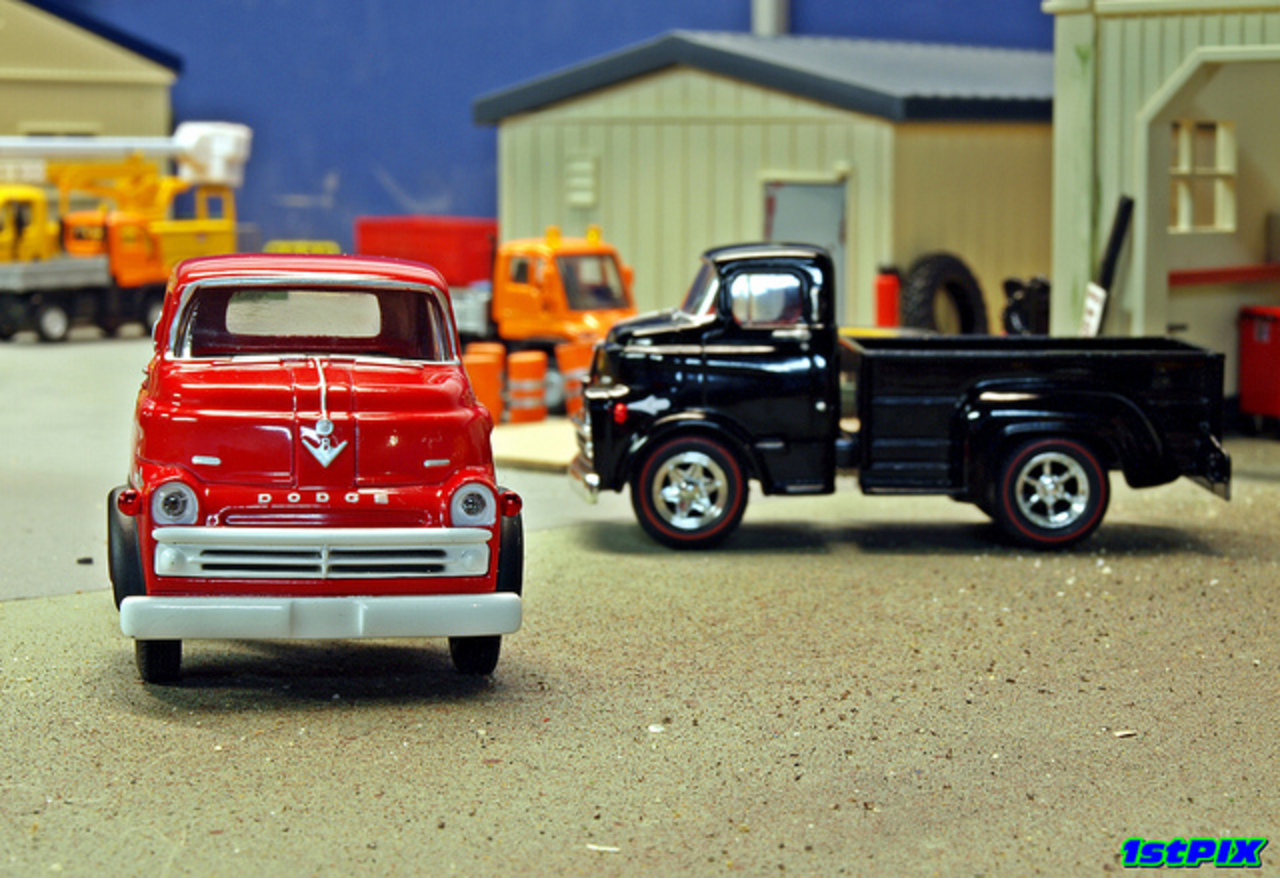 Pair of '57 Dodge COE On the Lot. | Flickr - Photo Sharing!