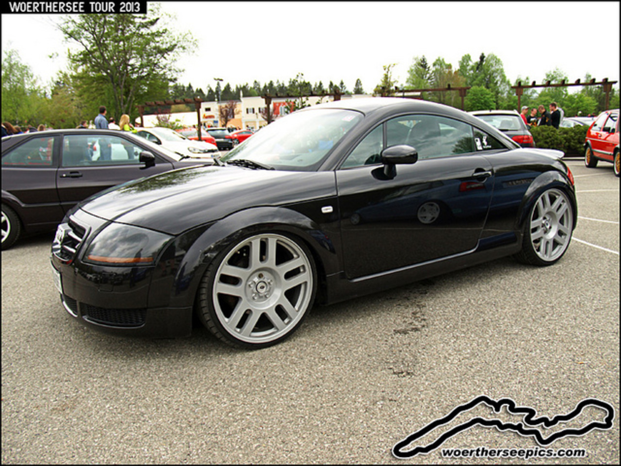 Black Audi TT on Dodge Nitro wheels at the Woerthersee Tour 2013 ...