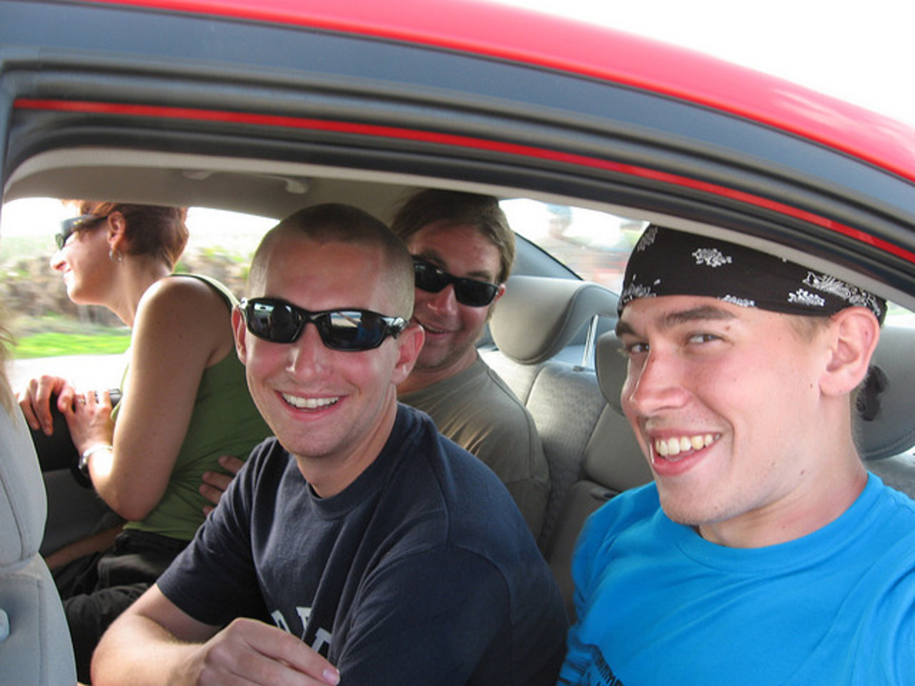 Self-taken) Cousins packed in the Dodge Attitude | Flickr - Photo ...