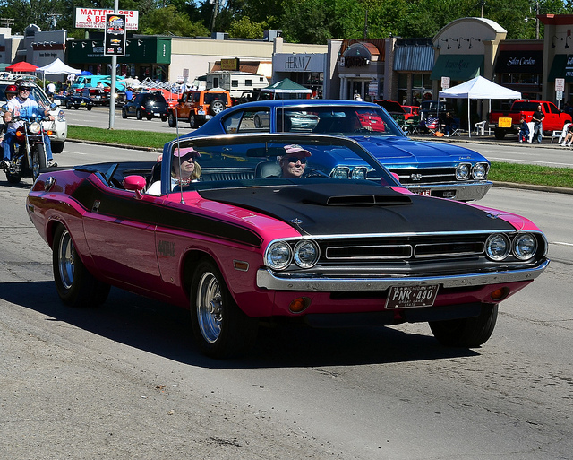 Panther pink Dodge Challenger 440 convertible | Flickr - Photo ...