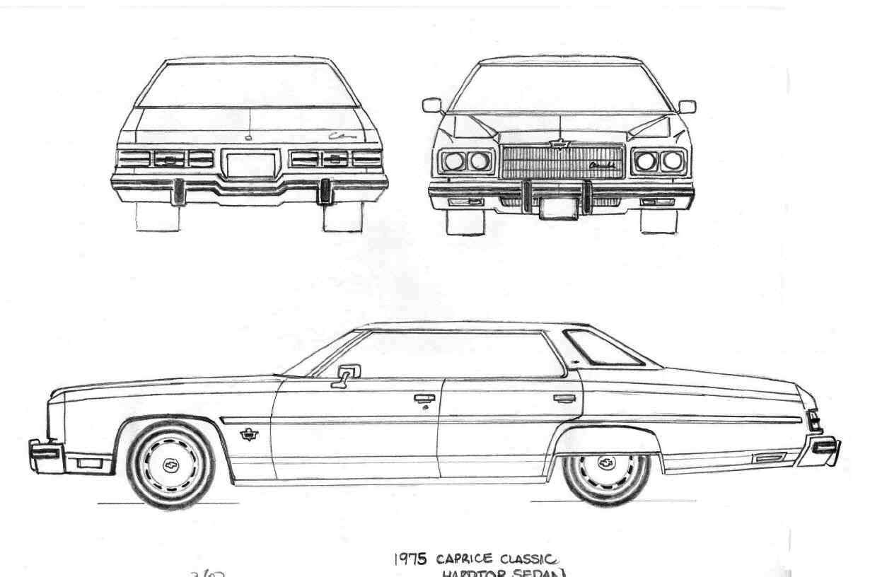 Chevrolet Caprice Sedan Hardtop. MotoBurg