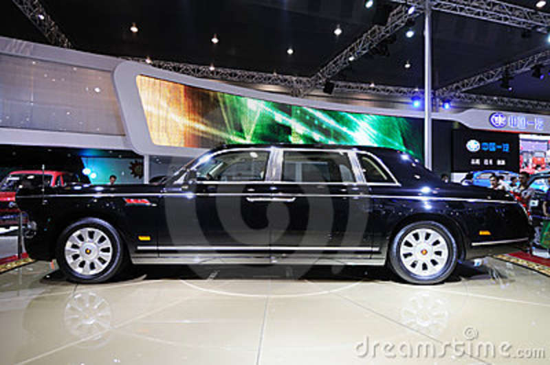 Hongqi Limo HQE , Chinese Chairman Parade Car Royalty Free Stock ...
