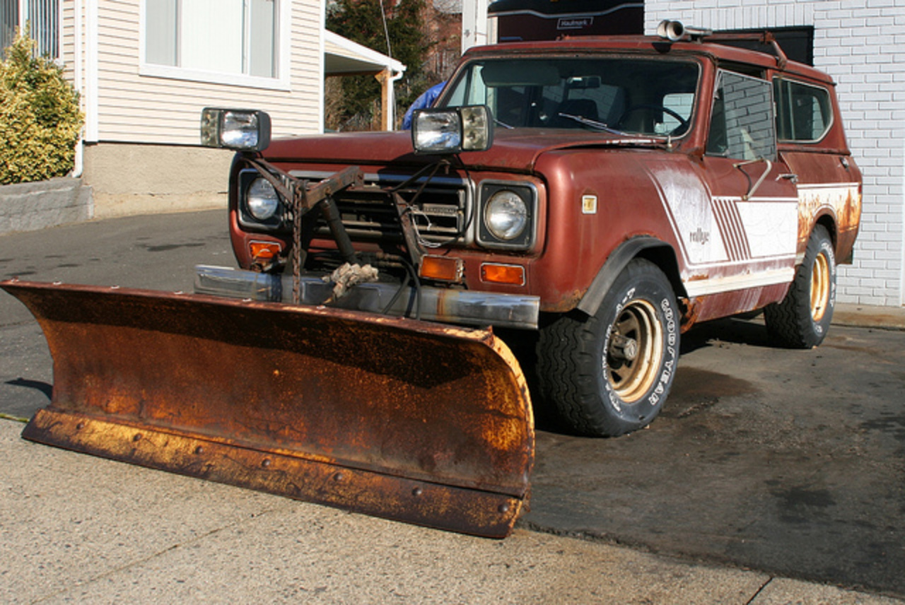 International Scout with Plow | Flickr - Photo Sharing!