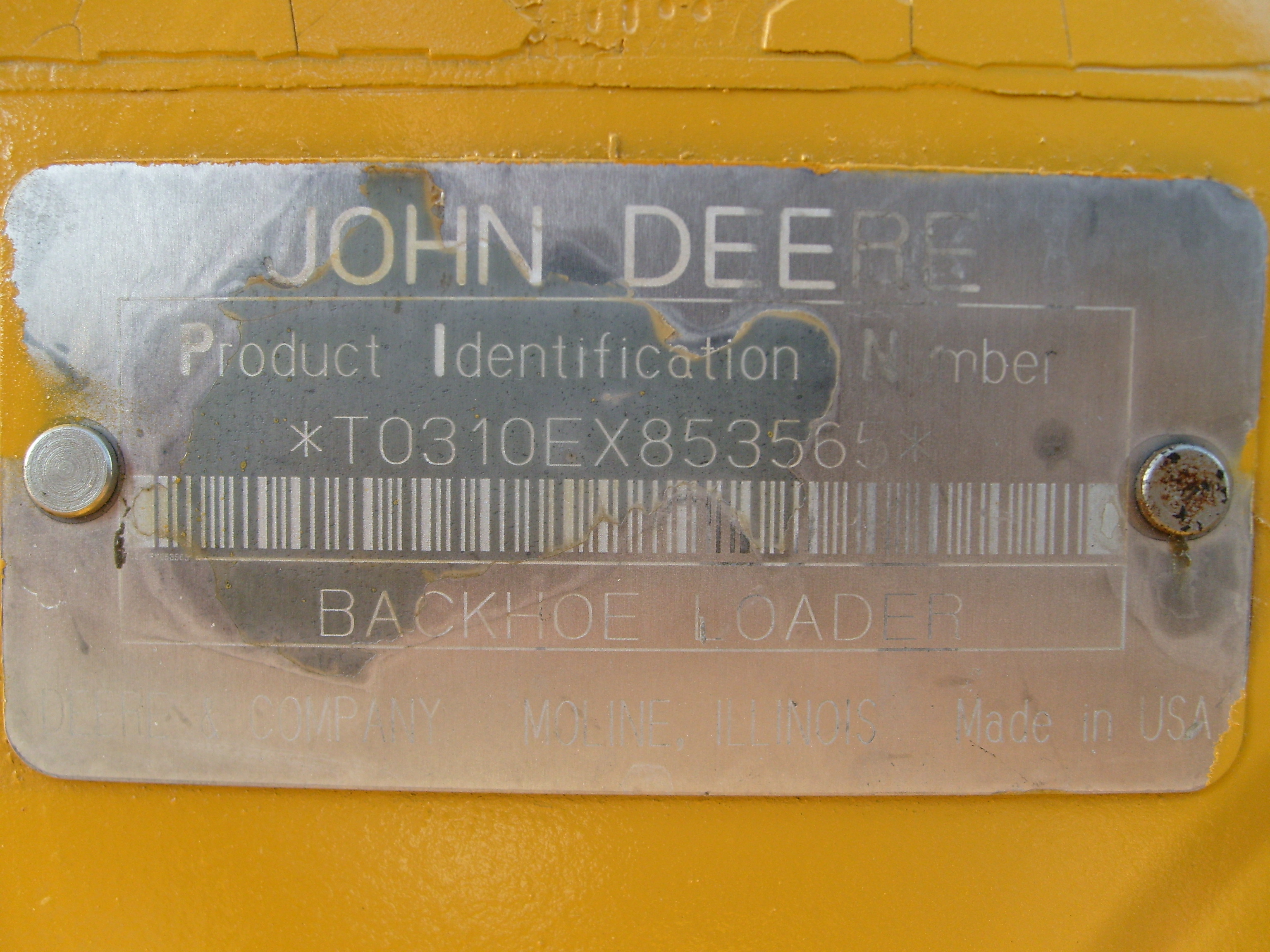 Retroexcavadora, John Deere 310E, AÃ±o 1999, $ 22,000.00 USD ...