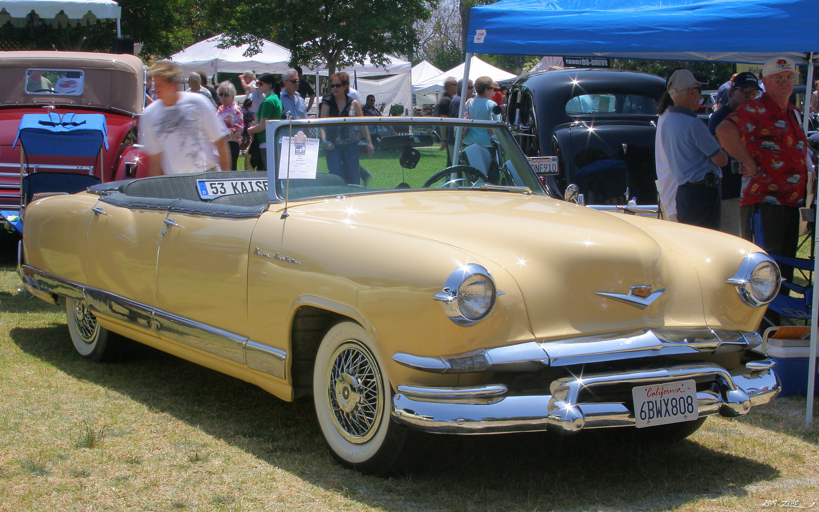 1953 Kaiser Manhattan Convertible - yellow - fvr | Flickr - Photo ...