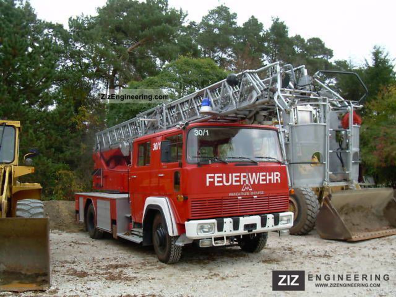 Magirus Deutz Aerial Ladder Fire Truck