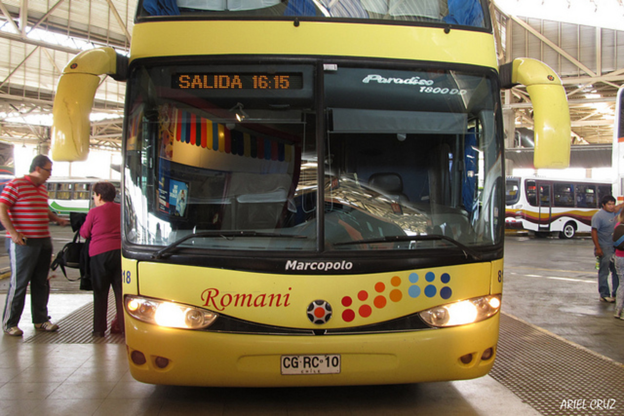 Buses Romani | Terminal San Borja | Marcopolo Paradiso 1800 DD ...