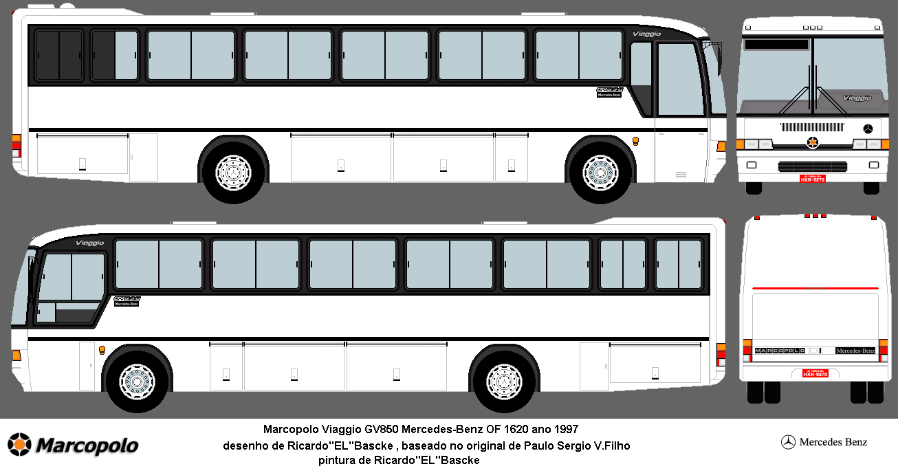 Bus MG: Marcopolo Viaggio GV 850 OF1620 (