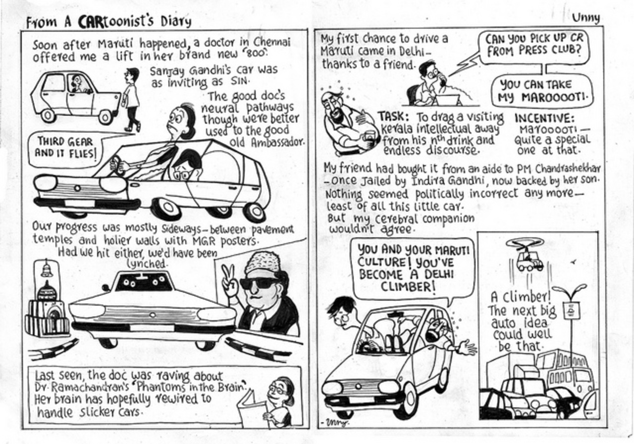 E.P.Unny of the Indian Express on the Maruti 800 | Flickr - Photo ...