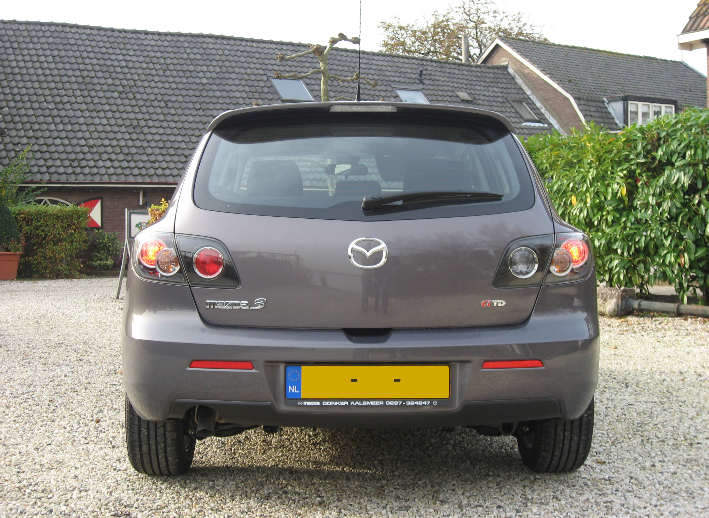 File:2007 mazda 3 hatchback rear.JPG - Wikimedia Commons