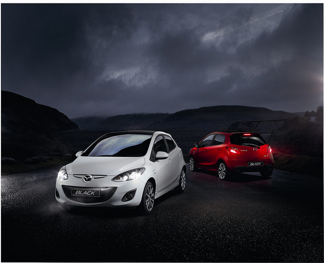 Mazda 2 White and Red | Flickr - Photo Sharing!