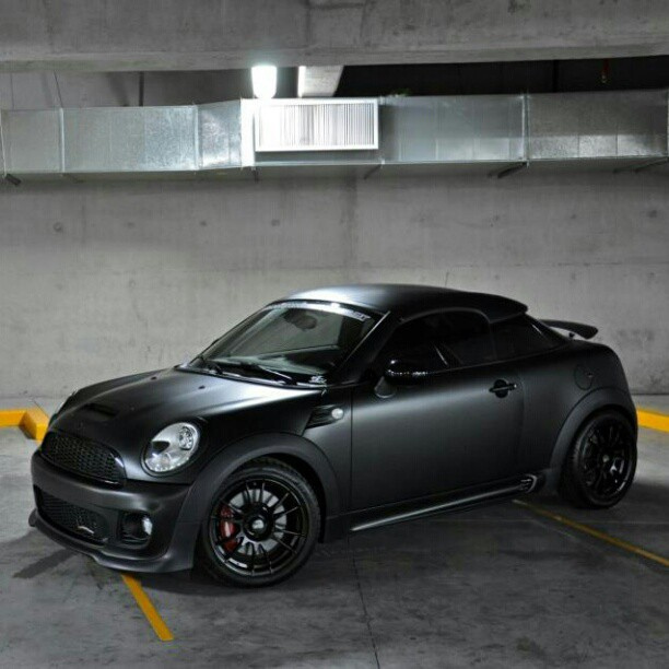 jcw #mini #Cooper #coupe #matte #black | Flickr - Photo Sharing!
