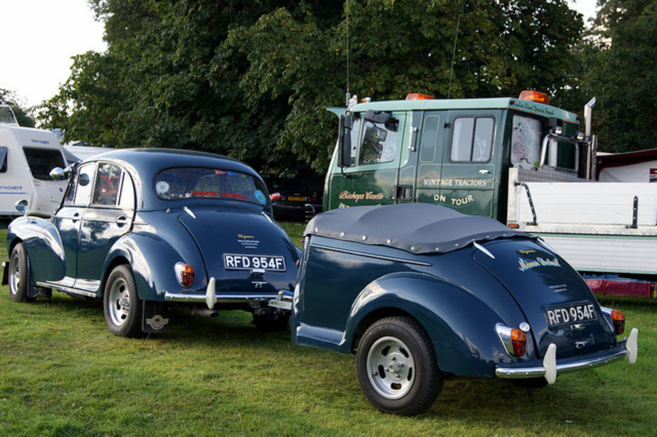 Morris Minor 1000 and matching trailer RFD954F | Flickr - Photo ...