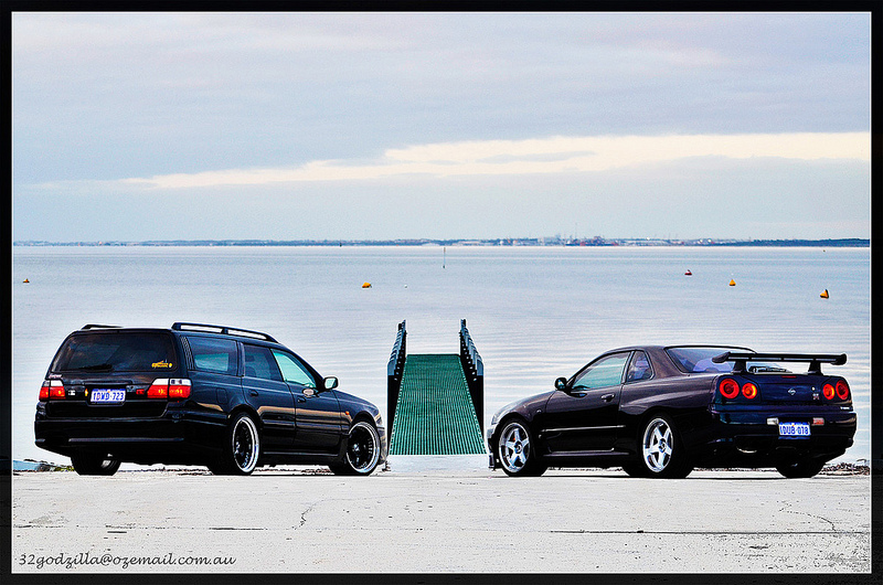 Nissan Stagea 260RS and Nissan Skyline R34 GT-R | Flickr - Photo ...