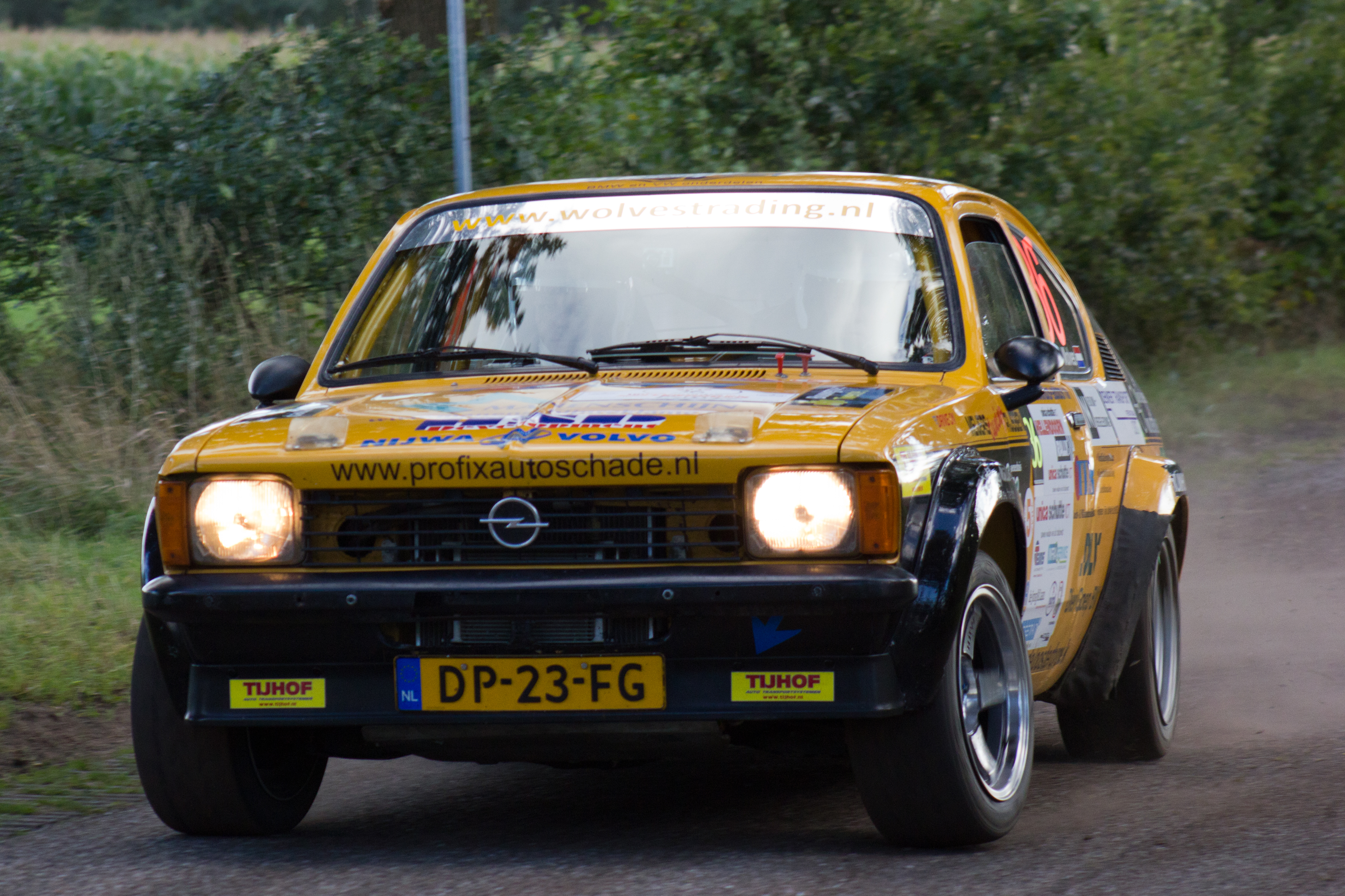 120922 59 Hellendoorn rally _ Edwin Wolves _ Opel Kadett rally 2.0 ...