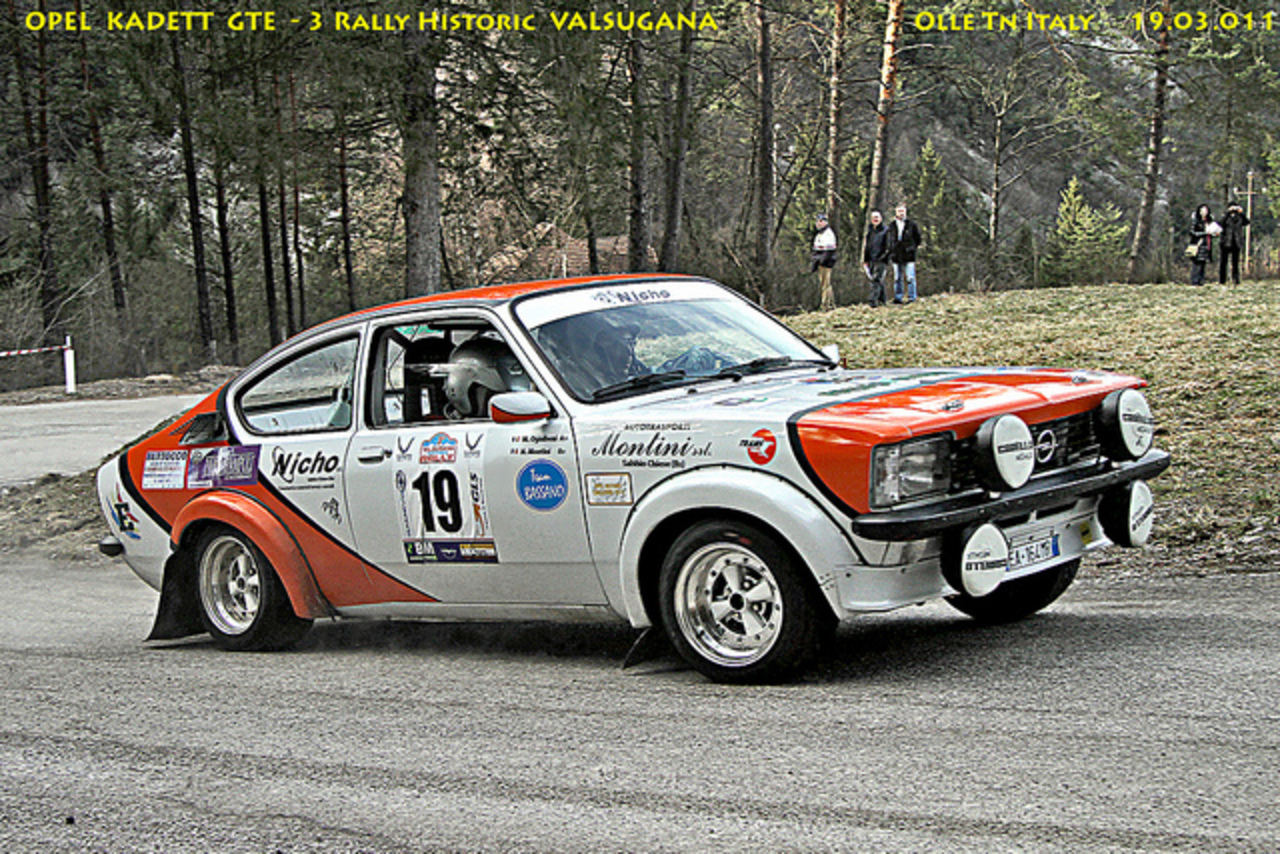 OPEL KADETT GTE - 3 Rally HISTORIC VALSUGANA 19.03.2011 | Flickr ...