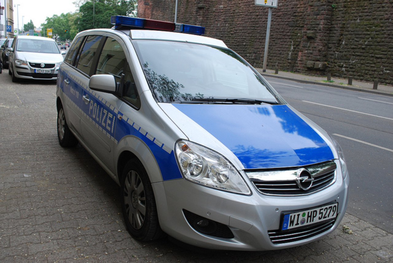 Germany - Frankfurt Opel Zafira Estate Police Car Front ...