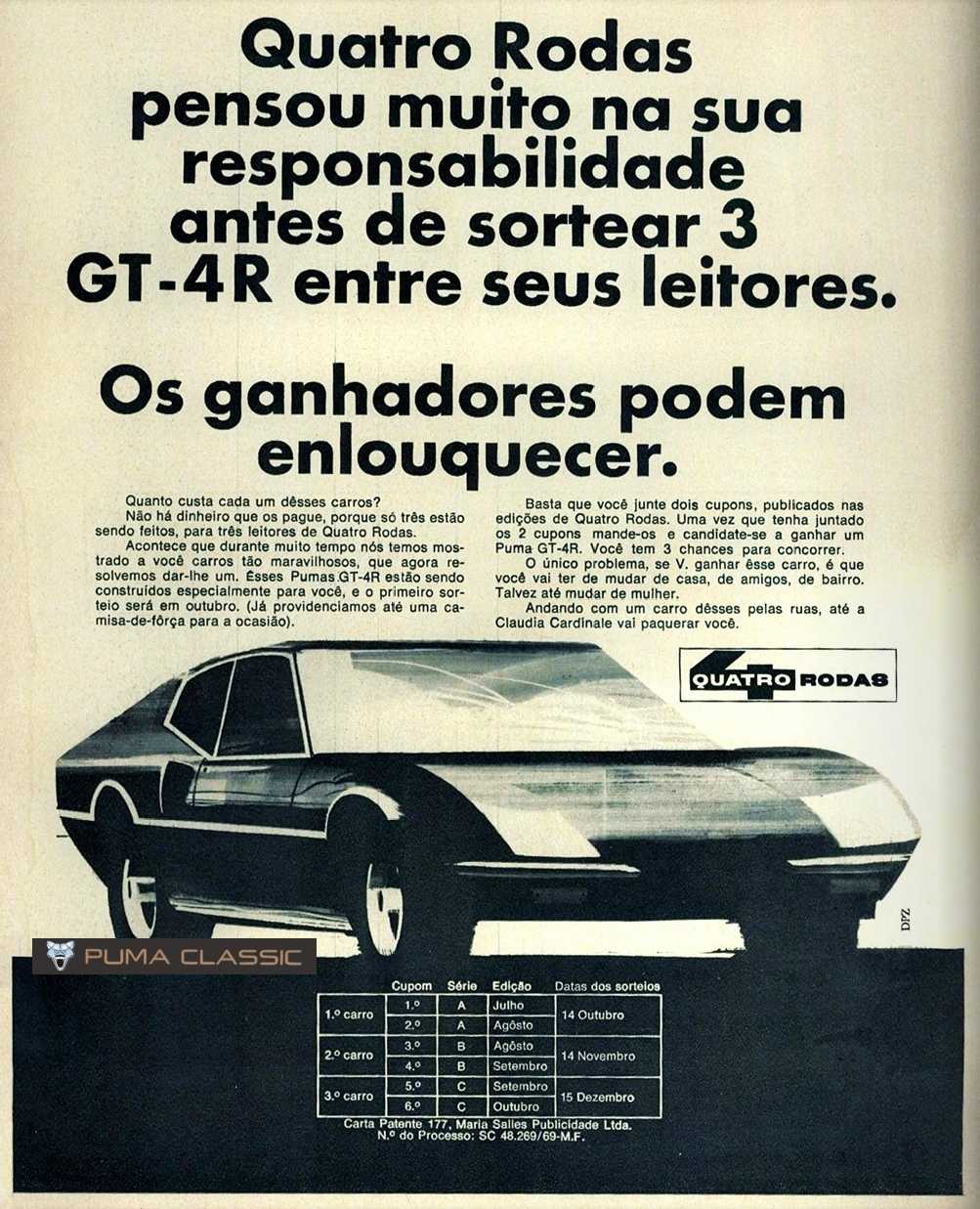 ClÃ¡ssico da semana: Puma GT 4R | autogaragem