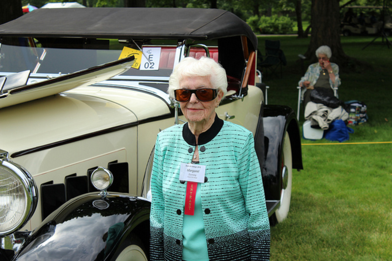 Margaret Dunning (102 years old ) with her 1930 Packard roadster ...