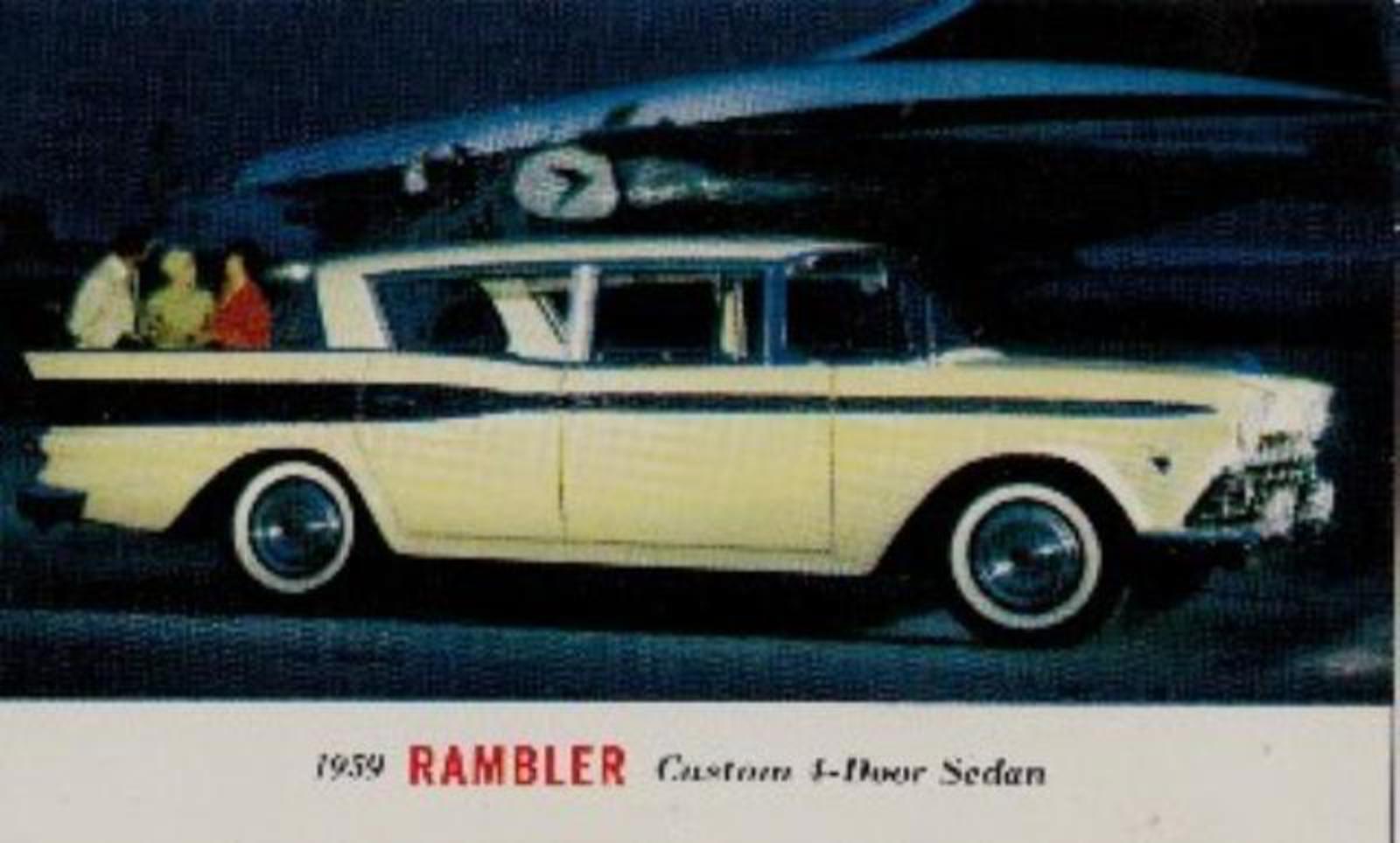 1959 Rambler Custom 4-Door Sedan Postcard