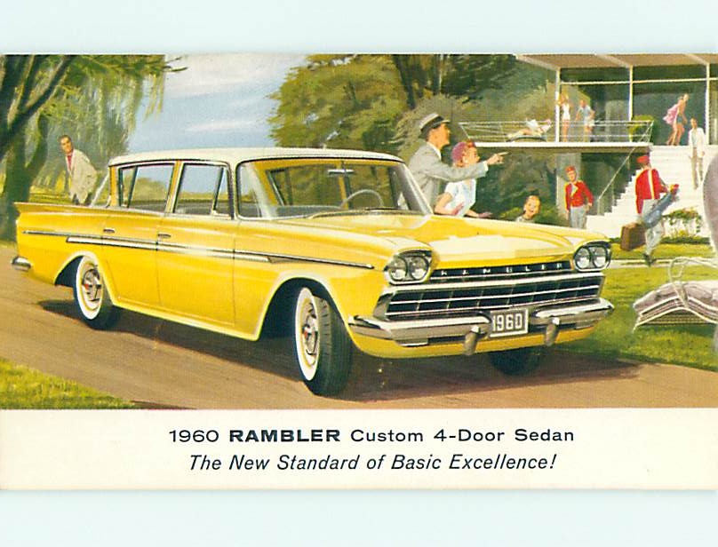 Unused amc car ad 1960 RAMBLER CUSTOM 4 DOOR SEDAN v4833 | eBay