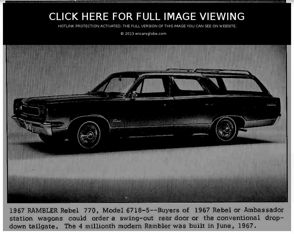 Rambler Rebel 770 wagon: Photo gallery, complete information about ...