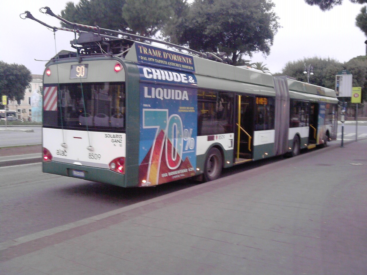 filobus SOLARIS-GANZ Trollino 18 linea 90express - roma - italia ...